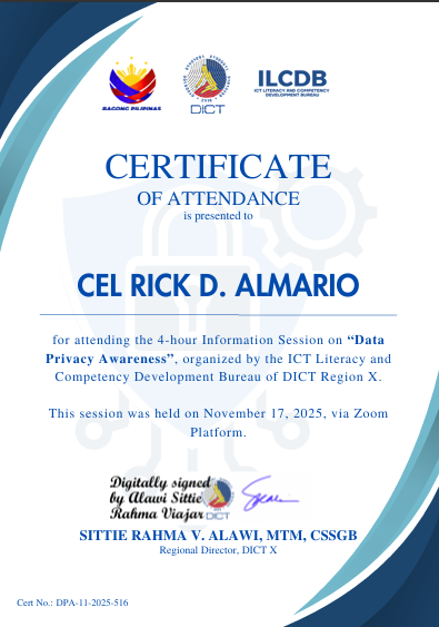Certificate 9
